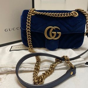Gucci Marmont Velvet flap bag